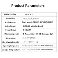 Extenseur KVM IP 200M 1080P sur Ethernet RJ45 avec IR Cat5e/6, convertisseur d'extension USB émetteur-récepteur