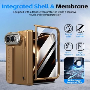 <span class=keywords><strong>เคส</strong></span>โลหะป้องกันกล้องสำหรับ <span class=keywords><strong>iPhone</strong></span> Duo 18 Ultra พร้อมกระจกกันรอยหน้าจอ สายคล้องมือ และฝาหลังแบบมีช่องใส่ปากกา S Pen - Product Image 1