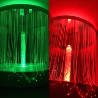 Stimulation sensorielle tactile visuelle, rideau de douche en fibre optique LED, cascade apaisante pour l'autisme, indice de protection IP68, réglable