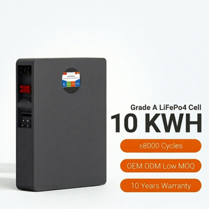 Batterie lithium LiFePO4 murale LITHTECH 51,2 V 200 Ah 10,24 kWh 10 kW pour système de stockage d'énergie solaire domestique avec protection BMS - Product Image 1