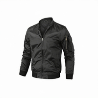 Veste bomber décontractée sur mesure en gros, service OEM, taille plus, automne, imperméable, légère, respirante, en nylon