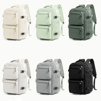 Sac à dos de voyage pour ordinateur portable Fuliya personnalisé, antivol, imperméable, grande capacité, multi-couches, avec chargeur USB et panneau solaire