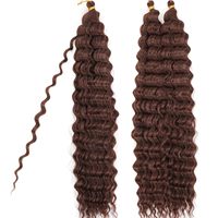 Extensions de dreadlocks en fibre haute température pour tresses au crochet, boucles crépues de 20 pouces, double trame, vente en gros
