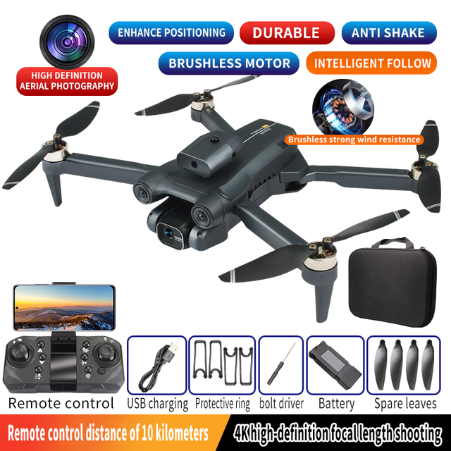 H13 PRO Brushless Drone 4K HD Camera 360° Laser Obstacle Avoidance Optical Flow Positioning Foldable RC Quadcopter UAV
