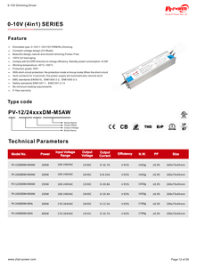 ไดรเวอร์ไฟ LED แบบหรี่แสงได้ IP67 250W/300W/400W แรงดันคงที่ 0-10V/1-10V/10V PWM/Rx  170-264V AC-DC 24V สำหรับกล่องไฟ - Product Image 5