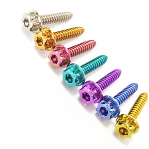 TITST Đầy Màu Sắc M5X25 Titanium Tự Khai Thác Vít Cho Xe Máy - Product Image 1