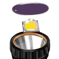 Lampe de poche solaire multifonction, lampe de poche d'urgence Rechargeable LED longue portée pour l'extérieur batterie Rechargeable Ni-mh 80 DC 6V >12