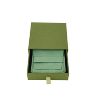 Boîte à bijoux de luxe à succès : Coffret à boucles d'oreilles, bracelets, colliers et bagues avec tiroir coulissant et pochette en éponge
