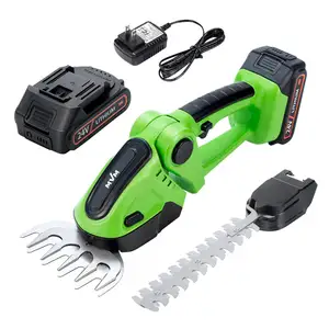 2-in-1 Cordless Grass Shear Mini Electric Hedge Trimmer 20V For Garden Electric Bush Hedge Hand Trimmer