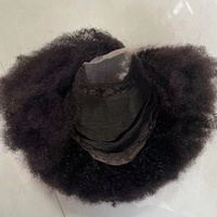 Vendeur d'usine Cheveux Humains Afro Wave Pixie Perruque Bomb Blend Vente Chaude Naturel Noir Afro Kinky 4x4 Lace Closure Bob Perruque