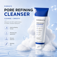 Nettoyant Purifiant Exfoliant Doux à l'Acide Salicylique, Niacinamide et Extrait d'Arbre à Thé pour le Visage, Contrôle du Sébum