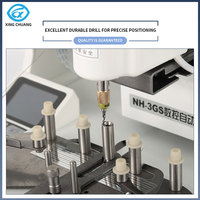 Machine de perçage, rainurage et bordage de verres 3 en 1 pour la fabrication de lunettes sans monture, équipement de laboratoire optique, universel en métal, 5000 tr/min