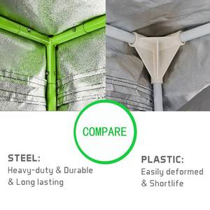 Kit completo per tende da coltivazione per sala piante da interno a LED per coltura idroponica a spettro completo con sistema di ventilazione in linea ventilatore + accesserie - Product Image 5