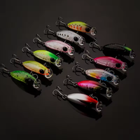 Microbe Mini Minnow Pêche 2.5g 35mm Stream Naufrage Artificiel Dur Swimbait Truite Leurre De Pêche