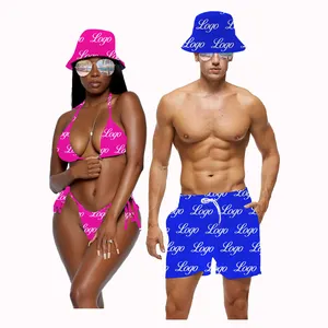 Özelleştirilmiş plaj yaz mayolar erkekler yüzmek şort Mesh astar ile erkek mayoları, özel Logo yüzmek mayo erkek