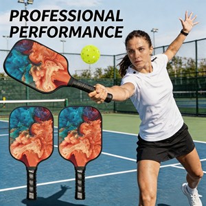 Paleta de pickleball profesional, ligera, de construcción duradera, con tecnología de absorción de impactos, estándar profesional para competición. - Product Image 6