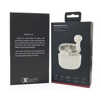 Boîte d'emballage de luxe pour écouteurs, boîte en papier rigide pour écouteurs, cadeau avec emballage magnétique en EVA pour écouteurs sans fil Bluetooth