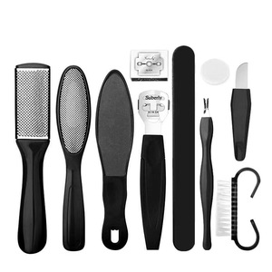 Ensemble de 8 limes à pieds en acier inoxydable pour éliminer les peaux mortes et les callosités, outils de pédicure, masseur pour les pieds - Product Image 1