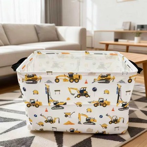 Panier de rangement pliable polyvalent pour la maison, idéal pour les jouets, les vêtements et les livres des enfants - Product Image 4