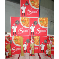 Spaghetti Sultana 450g (Nouvelle Marque) HAUTE QUALITÉ GOURMET, FAIBLE EN GRAISSES, FAIBLE EN GLUCIDES, Certifié HALAL, ISO 9001, Pâtes en vrac de blé dur en sac