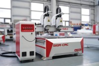 Máquina Fresadora CNC de Doble Cabezal de Precisión para Trabajar la Madera, Ideal para la Fabricación de Gabinetes de Madera, Corte de Acrílico para Publicidad en 3D