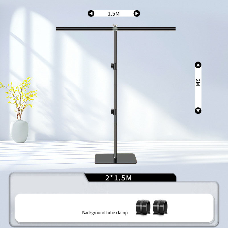 Forme T noire 2x1,5M