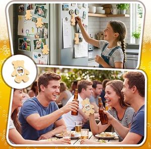 Abridor de Botellas Magnético de Bambú con Forma de Oso de 2.5 Pulgadas, Recuerdos para Baby Shower, Recuerdos para Invitados de Baby Shower, Recuerdos para Bodas - Product Image 5