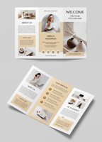 Póster Personalizado de Doble Cara, Ecológico y Reciclable, Folletos Plegables en 3 Partes para Impresión Promocional