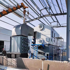 Chaudière à <span class=keywords><strong>vapeur</strong></span> industrielle à grille à chaînes à double tambour série SZL ZhongFei, alimentée au charbon, à la biomasse ou au bois, pour chauffage central - Product Image 3