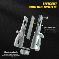 Bombilla LED H3 Blanca de 6500K, Estilo L4, 28W, 2800LM, Faro Delantero para Automóvil, Iluminación para Vehículos