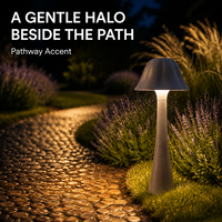 Lampe décorative à six pétales anti-éblouissement AC-85-265V en aluminium sécurisé pour l'éclairage d'ambiance de villas, jardins, piscines et allées paysagères