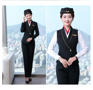 Uniforme uniforme da lavoro per salone <span class=keywords><strong>di</strong></span> bellezza uniforme da compagnia aerea personalizzata - Product Image 5