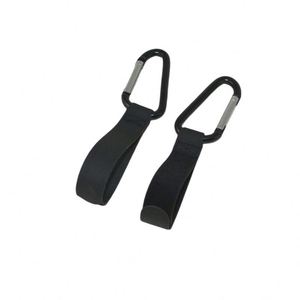Crochets de poussette en cuir PU pour suspendre sacs et courses, robustes, avec logo personnalisé, clip de poussette - Product Image 2