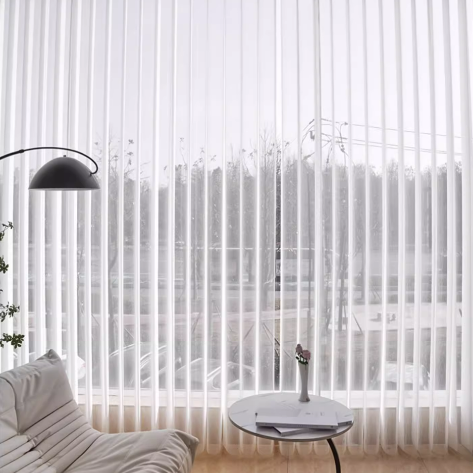 Hanas Dream Like Electric Motorized Blackout Curtains Vertical Sheer Blinds In Black Built-In Installation · image 3