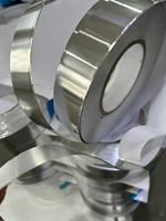 Ruban adhésif en aluminium pour CVC et isolation extérieure de pipeline, usage réfrigérateur, grand format avec étanchéité, revêtement PET+AL
