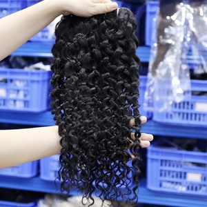 Mèches de cheveux humains bouclés italiens Flutty Hair, simple ou double densité, en gros, faciles à fabriquer en perruques - Product Image 1