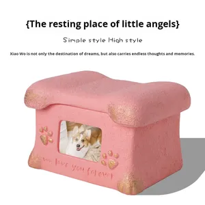 Guci hewan peliharaan semen ramah lingkungan kotak Memorial kucing/anak anjing layang-layang hewan peliharaan buatan tangan & guci pemakaman - Product Image 3