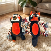 Fabrication de jouets en peluche pour animaux de compagnie (renard, raton laveur, chien, chat) OEM ODM en Chine