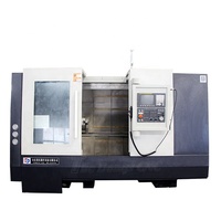 Torno CNC de 2 ejes de alta precisión DONGS TCK66A con bancada inclinada, guía lineal y control GSK para trabajo pesado (0.003mm)