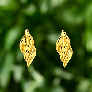 Fashion Drop <b>Earrings</b> 316L Stainless Steel PVD Gold Plating Sustainable Resistant - Product Image 3