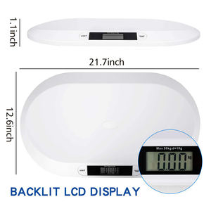 अच्छी कीमत 20kg डिजिटल बच्चे वजन पैमाने ABS सामग्री इलेक्ट्रॉनिक डिजिटल वजन वजन बेबी स्केल - Product Image 3