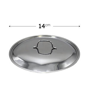 Coperchio in Acciaio Inossidabile Lucidato da 14 cm per Pentole - Product Image 1