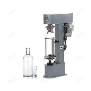 110V 220V Aluminum lock head Semi auto Metal Ropp Cap Sealing Screw Capping Machine For 5cm-32cm Heigh Beer Wine Bottle