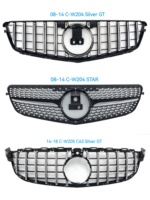 Accessoires auto de haute qualité pour Mercedes Benz C W204 Silver GT avec calandre Diamond All Sky Star 14-18 C W205
