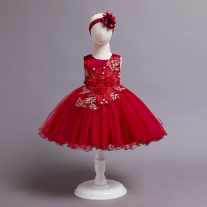 Floral bébé 1 2 4 <span class=keywords><strong>6</strong></span> <span class=keywords><strong>ans</strong></span> <span class=keywords><strong>fille</strong></span> étiquette enfants princesse robe de mariée jupe courte Performance <span class=keywords><strong>anniversaire</strong></span> scène - Product Image 6
