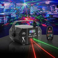 Lumière de fête disco, télécommande LED, 60 motifs, activée par la musique, stroboscope, câble USB, lumière laser DJ pour fêtes, clubs, bars en direct | YSH