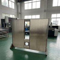 Protection contre les éclaboussures en métal, type mur, personnalisable, pour machine CNC, protection verticale à soufflet pour machine de découpe laser