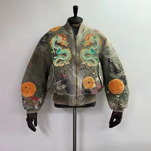 DiZNEW Bomber giacca personalizzata Vintage ricamata con Zip giacca di marca caldo fornitore vestiti all'ingrosso giacca da uomo 2025 invernale - Product Image 1