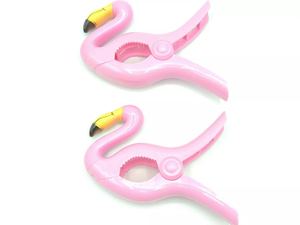 Nặng nhiệm vụ nhựa Flamingo Vẹt khăn Clip vui bãi biển chăn chủ quần áo pins - Product Image 6