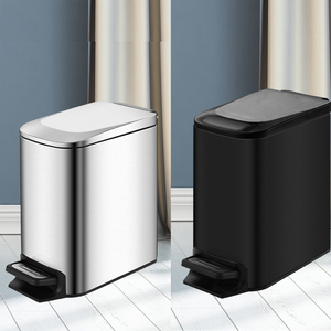 Cubo de Basura de Acero Inoxidable con Pedal de 5L para Cocina y Oficina, Resistente al Agua y Ecológico - Product Image 6